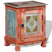 Comodino in Legno Massello di Mango Arancione cod mxl 30263