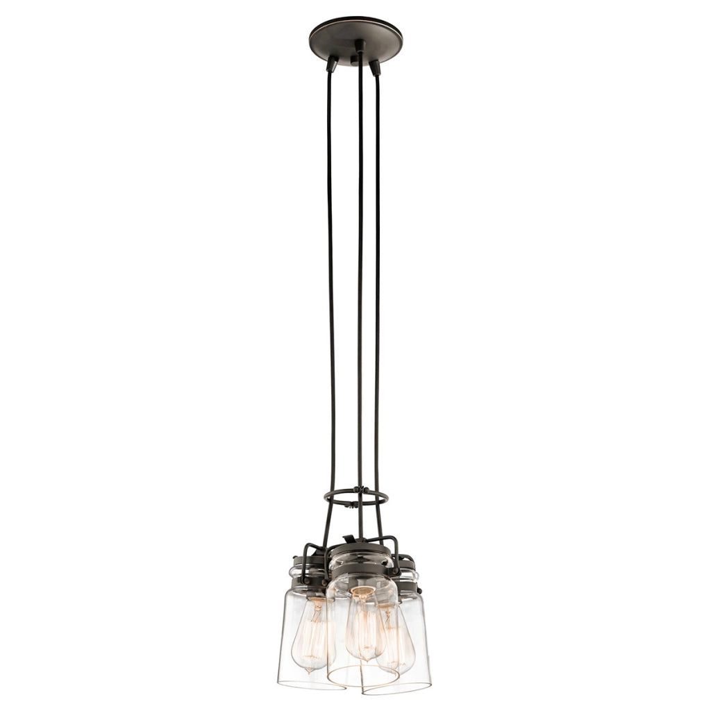 Lampada a sospensione Kichler Brinley bronzo 3xE27