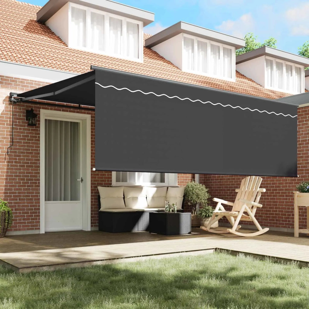 Tenda Retrattile Antracite 400 × 300 cm Poliestere e Alluminio 3330503