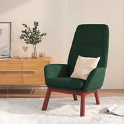 Sedia Relax Verde Scuro in Tessuto 341388