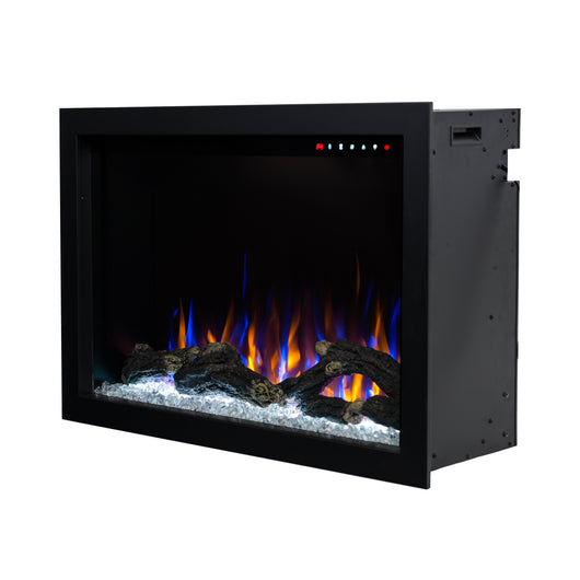 Camino Elettrico da Incasso 51x80x30,4 cm Effetto Fiamma 1500W Nepal 29 Nero