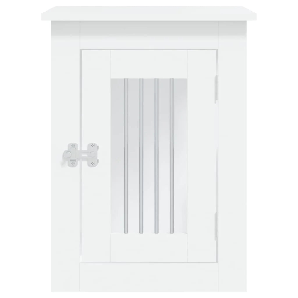 Mobile per trasportino per cani 45 x 62 x 59 cm in legno ingegnerizzato bianco 02_0043351