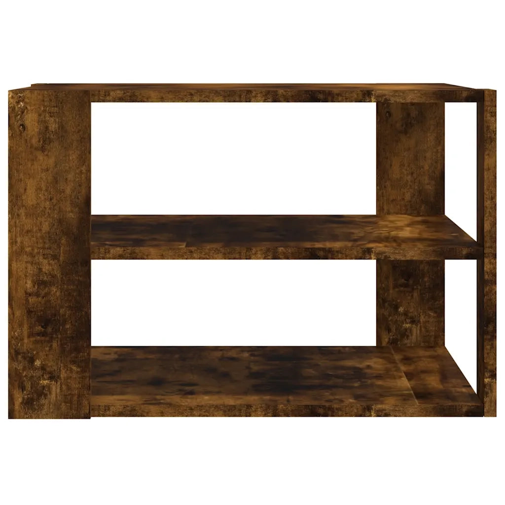 Tavolino Salotto Rovere Fumo 58x58x40 cm Legno Multistrato 834254