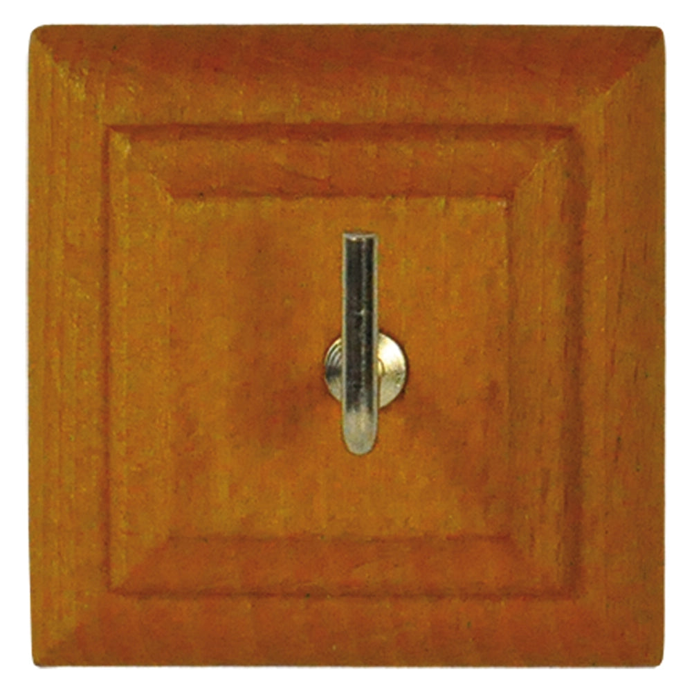 APPENDITUTTO ADESIVO LEGNO 'QUADRO' 1 posto - pz. 2  - Blister Koncreto