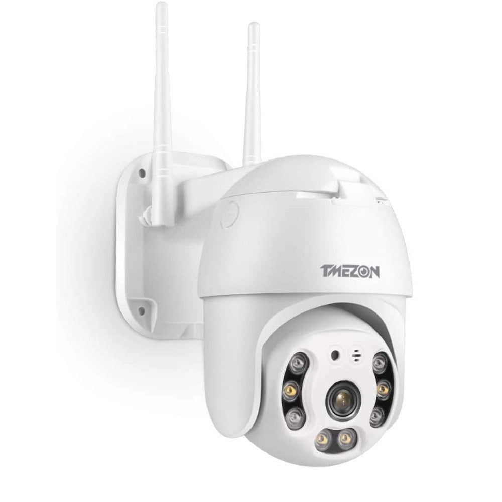 Trade Shop - Telecamera Wifi Dome Ptz Ip Camera Sorveglianza 1080p 2mp Audio Bidirezionale -