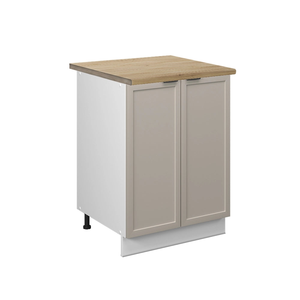 Vicco Mobiletto base cucina GrigioBeige 60 cm , PL Rovere