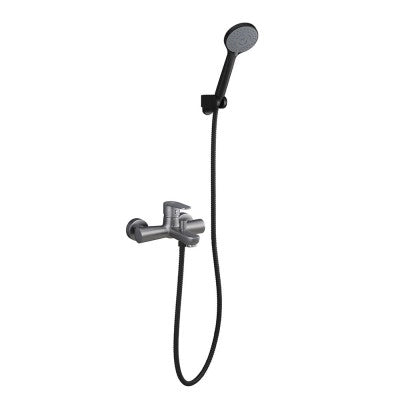Set miscelatori lavabo bidet vasca nichel nero satinato serie  Lizzy
