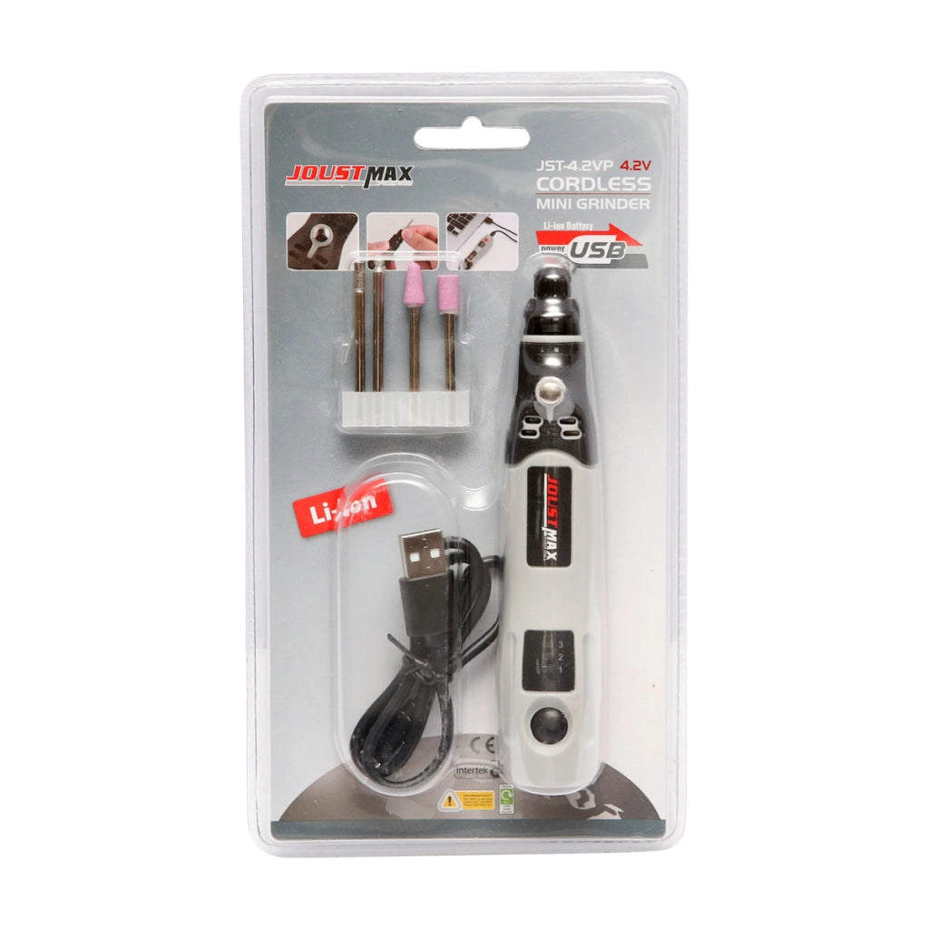 Mini smerigliatrice diritta da 4,2 V 15000 giri/min con batteria da 600 mAh JoustMax