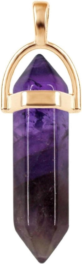 Collana di Cervello Premio - Amatista Naturale | Cristalli del Chakra | Meditazione Yoga
