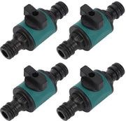 Connettori per tubi da giardino - 4 pezzi - Fitting in plastica - Accessori di irrigazione - Connettori maschili/femminili - Scollegamento rapido - Fitting per tubi