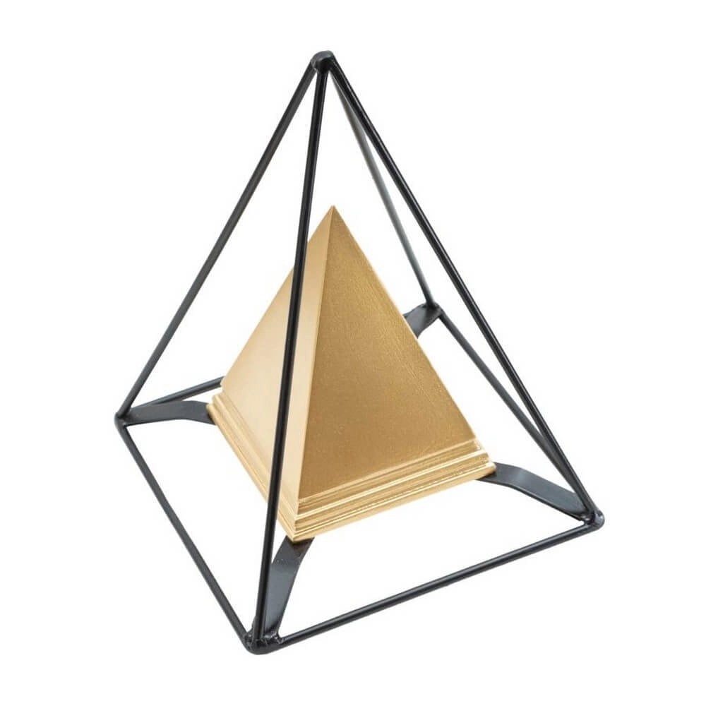 Soprammobile statua dorata di piramide - PYRAMIX