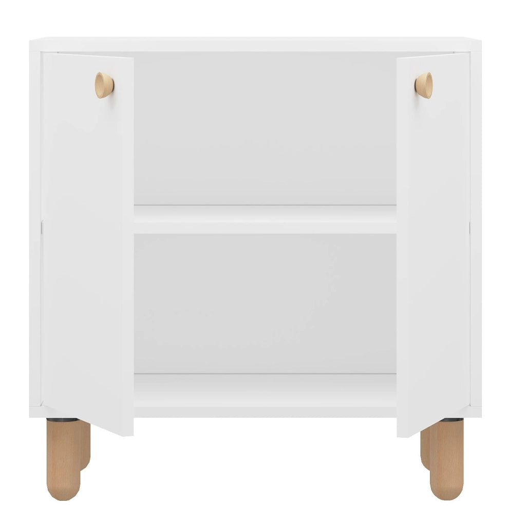 Credenza in legno "Lina" - 72 x 36 x 73 cm - Bianco