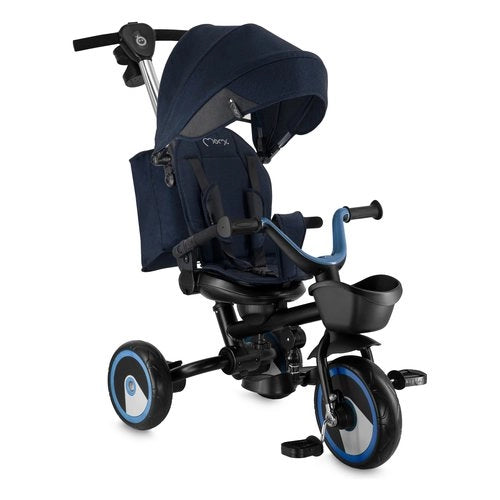 Triciclo momi rotr00014 ivi pieghevole evolutivo 3 in 1 navy blue