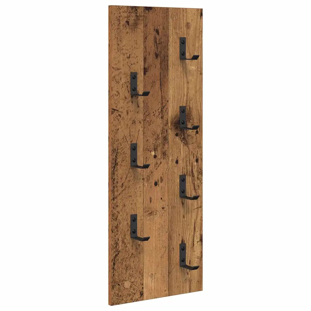 Appendiabiti a muro Legno vecchio 30 x 1,5 x 80 cm CFW8439549