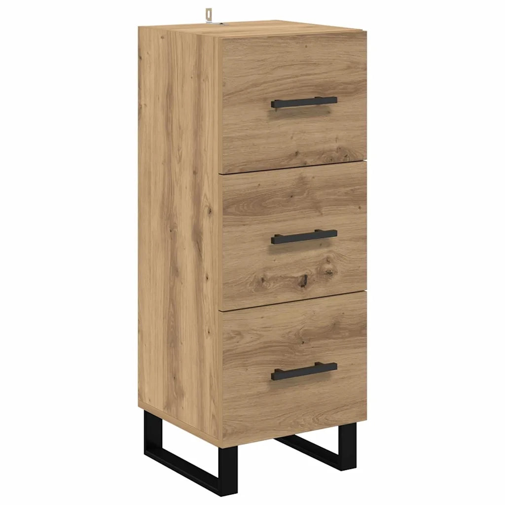 Credenza con cassetto Rovere artigianale 34,5 x 34 x 180 cm 3416000