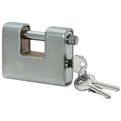 LUCCHETTO ANTISCASSO CORAZZATO KA YALE/CORBIN - OTTONE ACCIAIO CROMATO CHIAVI 3 MM 62- 6 pezzi