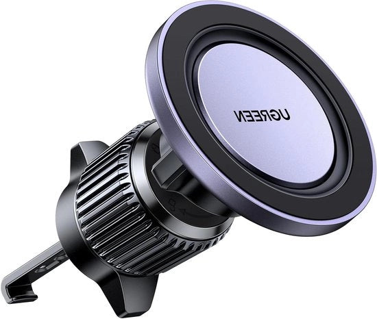 Sostegno di Ventilazione per Auto con Magnetismo 360° Girevole Otre GSM - Compatibile con iPhone, Samsung, Huawei, Xiaomi - Nero