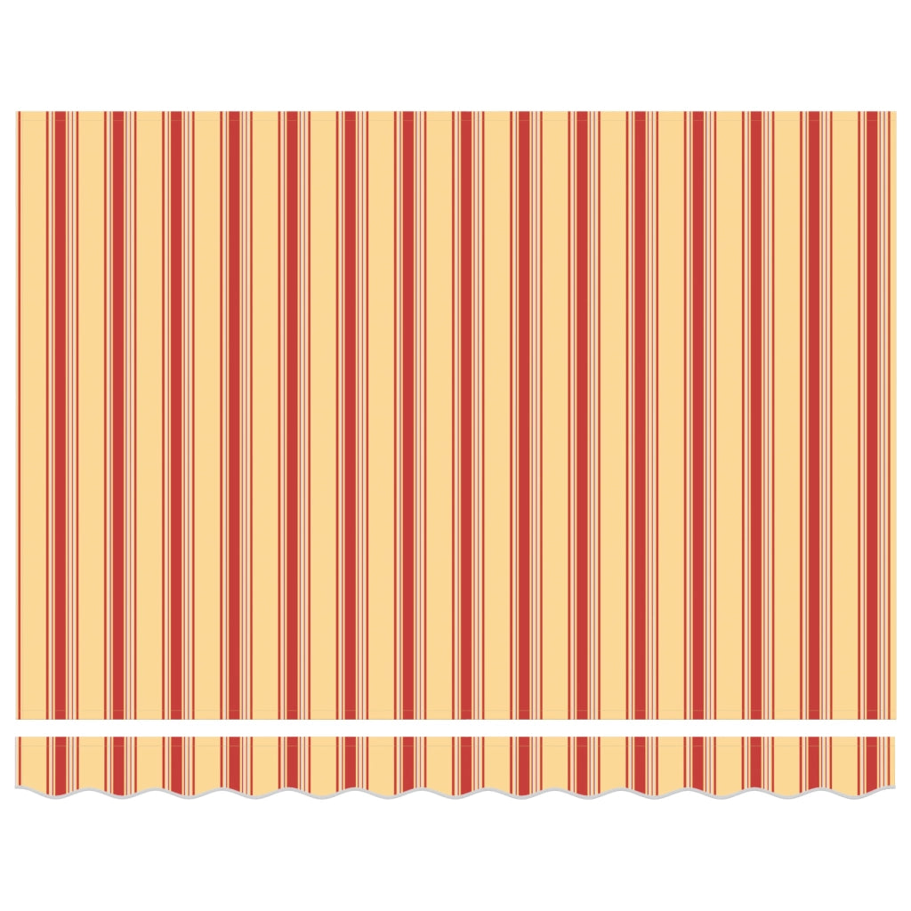 Ombrellone Retrattile Giallo e Arancione 350x250 cm