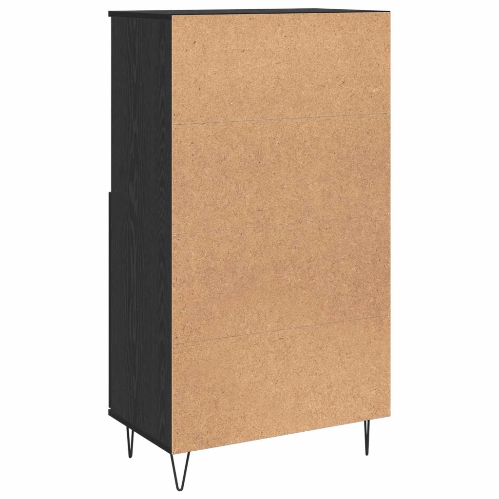 Credenza Nero 60 x 36 x 110 cm Legno multistrato