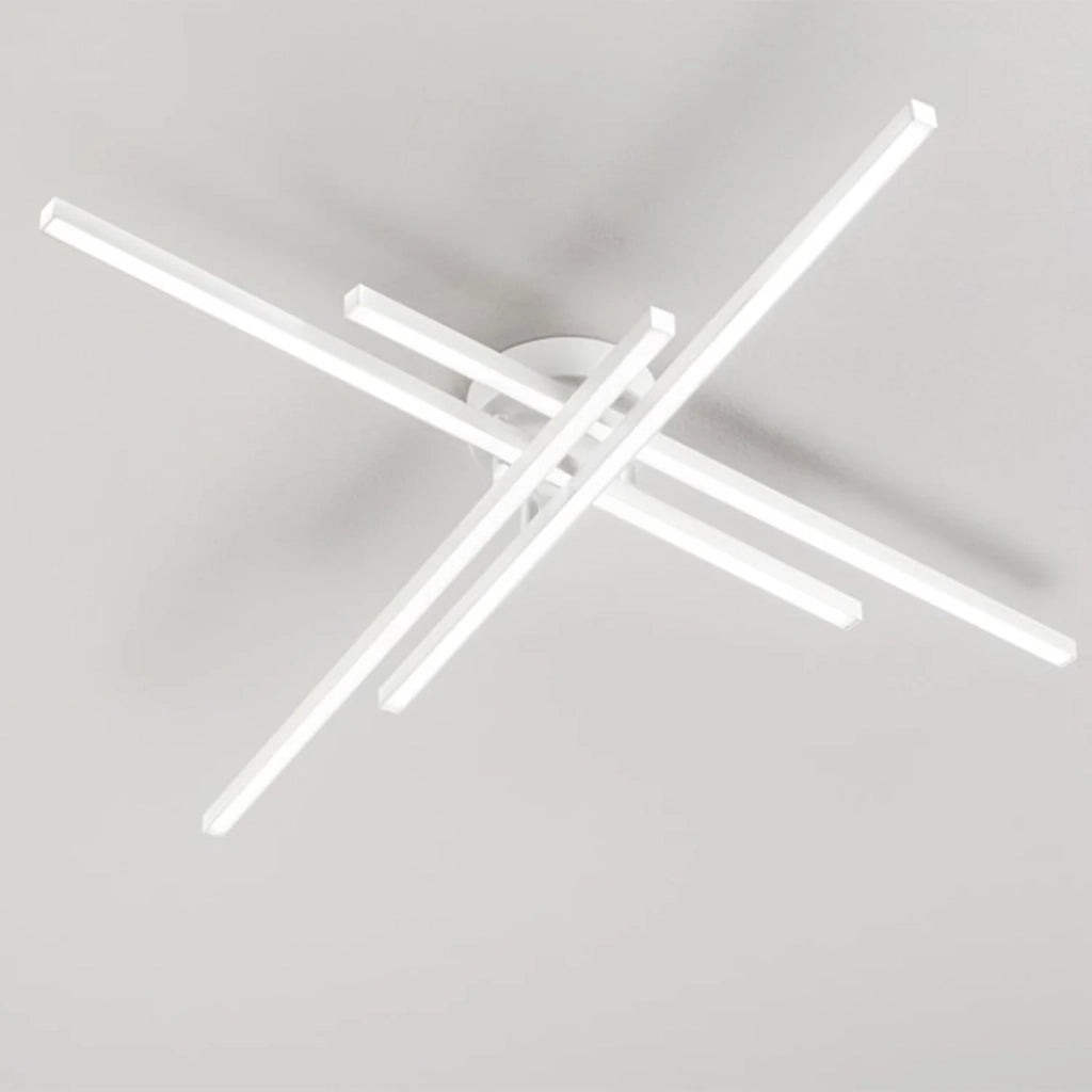 Plafoniera Moderna Syncro Alluminio Bianco Led 58W Dimmerabile Ip20