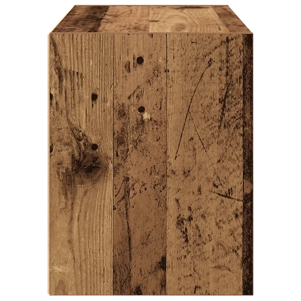Armadio con 2 Cassetti Legno Antico 60x31x40 cm in Truciolato CFW7530967