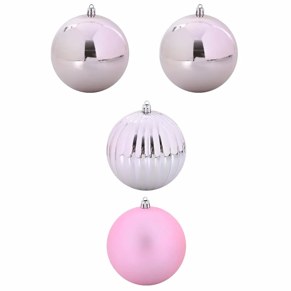 Set di palline di Natale XXL 4 pcs Rosa Plastica 42018863