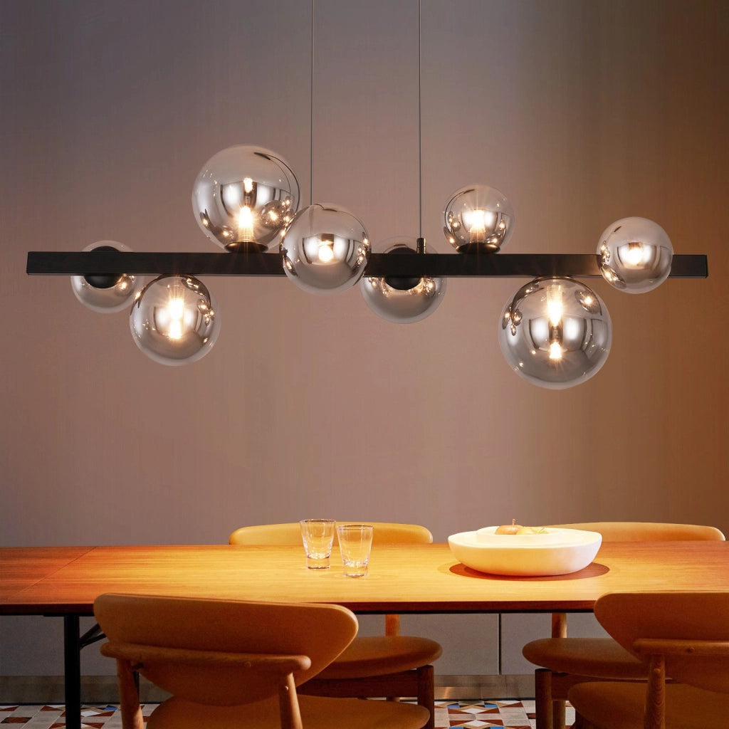 Lampada a sospensione ZMH tavolo da pranzo lampada a sospensione soggiorno sospensione G9 sospensione 8 fiamme