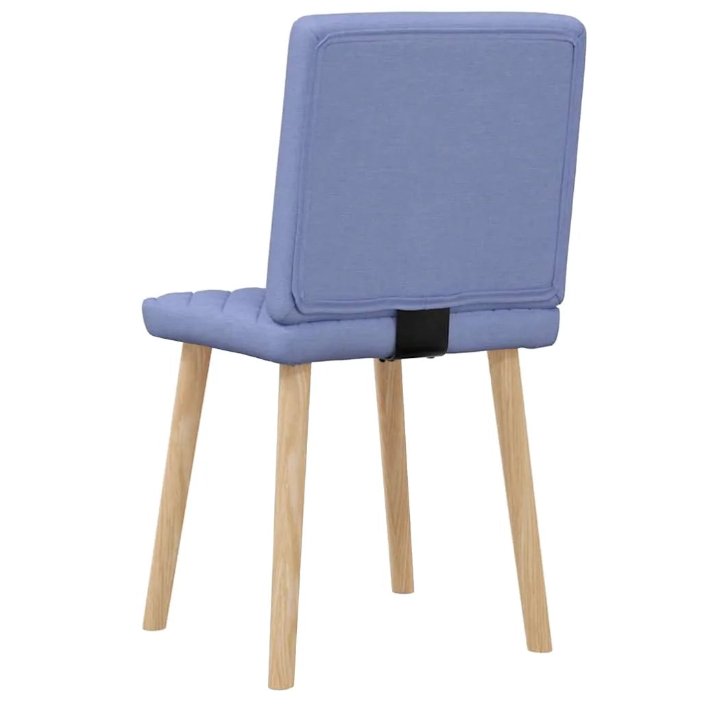 Sedie da Pranzo 2 pz Blu Jeans in Tessuto