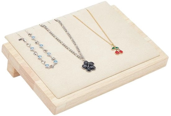 Supporto per gioielli unico design - supporto per orecchini - supporto per catene - supporto per gioielli in legno - supporto per orecchini con fondo in velluto morbido