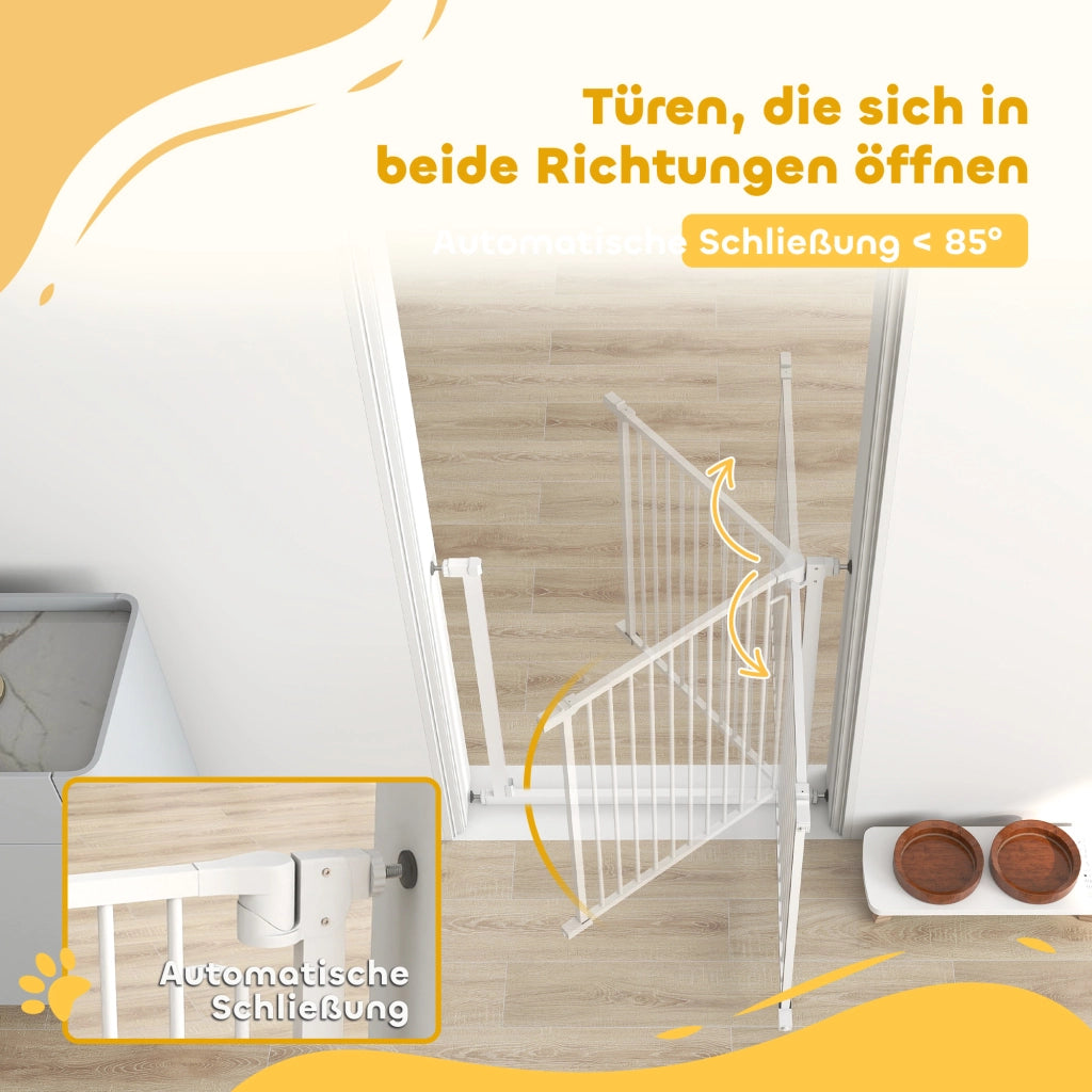 Cancello di Sicurezza per Scale per Bambini ¨C zephmum ¨C Bianco 76x80 cm