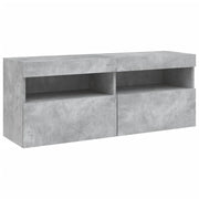 Mobile TV multimediale scaffale TV credenza mobile TV sala da pranzo soggiorno camera da letto mobile da parete con luci LED 100 x 30 x 40 cm grigio 02_0027836