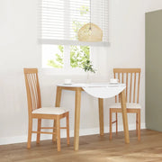 Sedie da Pranzo con Cuscini 2 pz in Legno Massello di Hevea 4102501