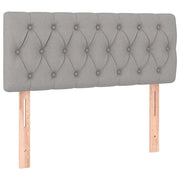 Testiera | Testata Grigio Chiaro 100x7x78/88 cm in Tessuto