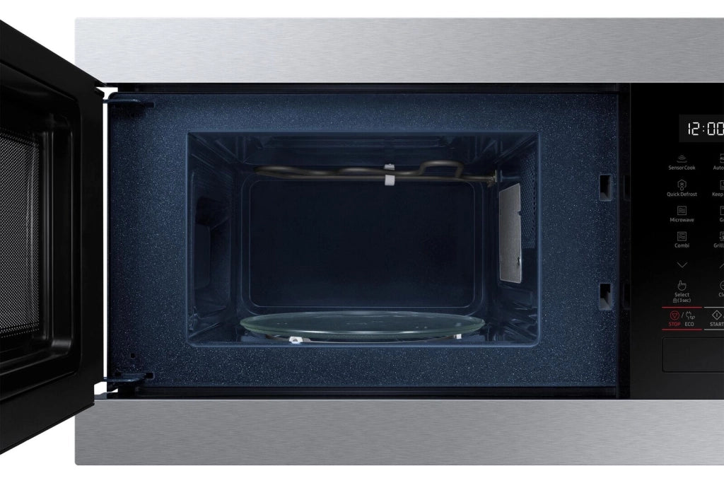 Samsung MG22M8274CT Forno Microonde con Grill Capacita' 22 Litri Potenza 1300W Piatto Doratore Sensore Smart Moisture Modalita' Standby Touch Controllo Nero-Acciaio Inossidabile