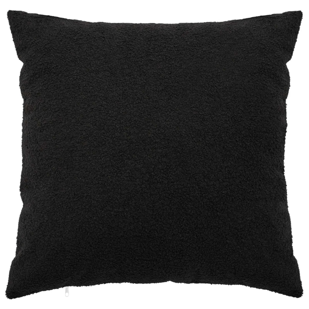 Federa 6 pcs HEERLEN Nero 55 x 55 cm Bouclé 912318