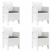 Sedia da Giardino 4 pz | Sedie da Esterno Bianco 53 x 49 x 85 cm Polipropilene