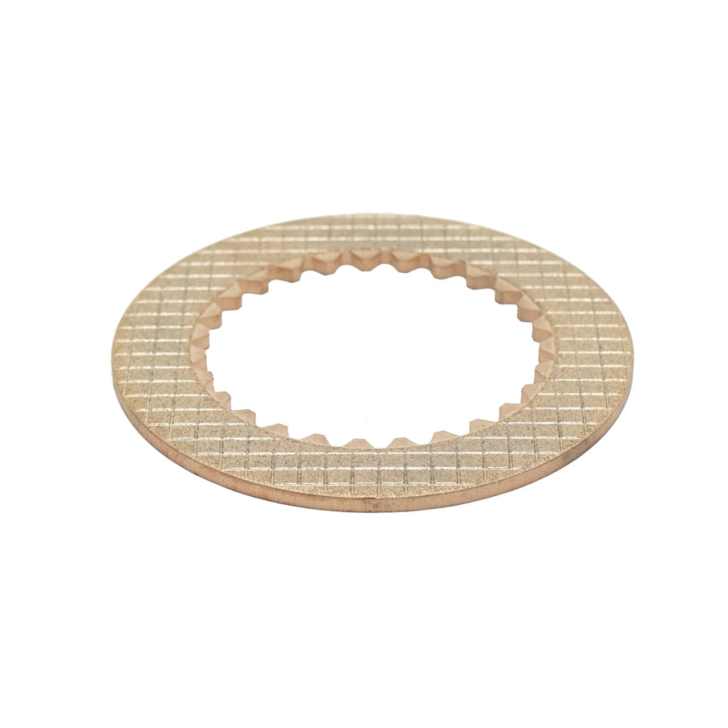 Disco frizione differenziale per John Deere Dimensioni: 85 × 53.2 / 58.2 × 3 mm Numero denti: 27 Codice OEM: RE271382