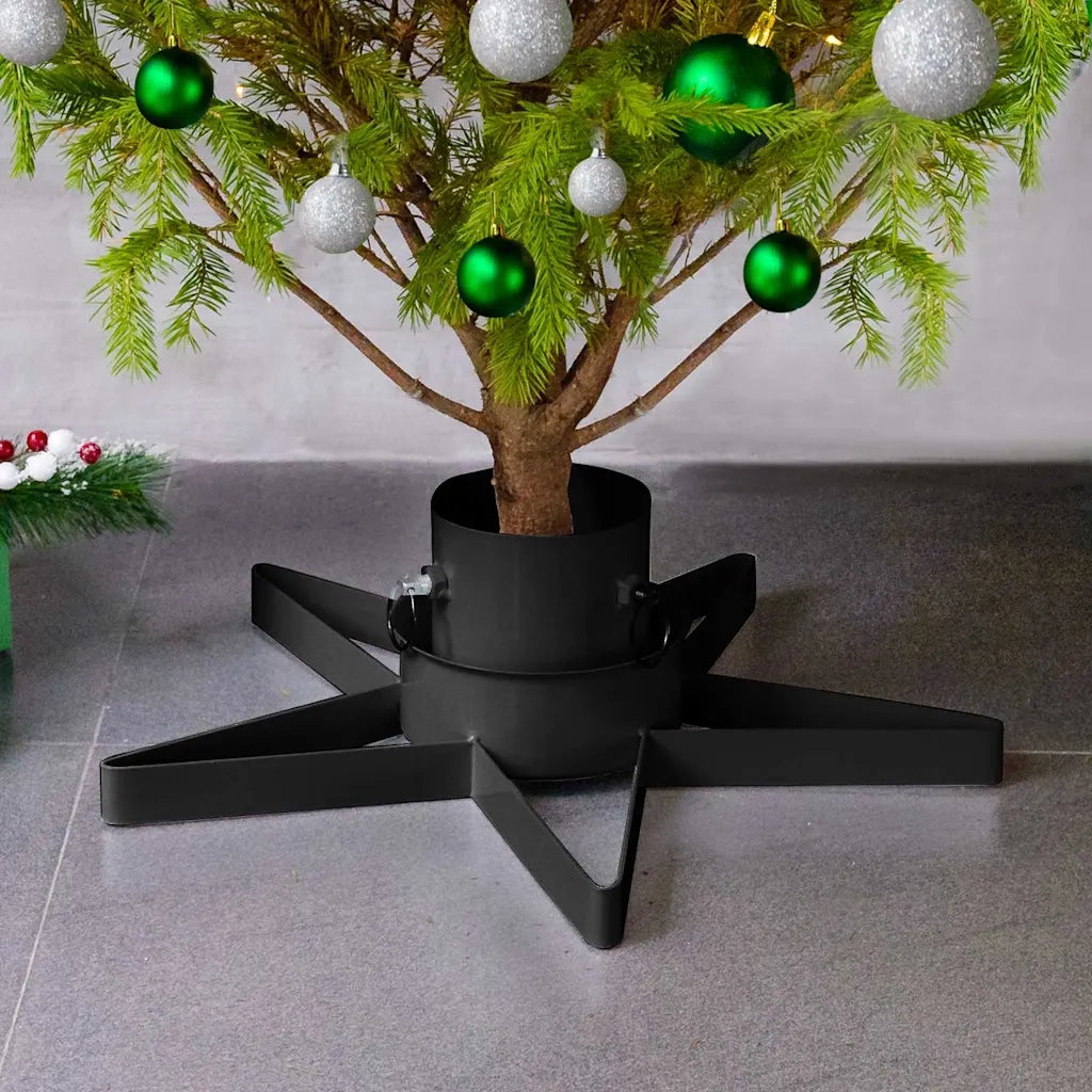 Base per Albero di Natale Nera 47x47x13,5 cm CFW6378330