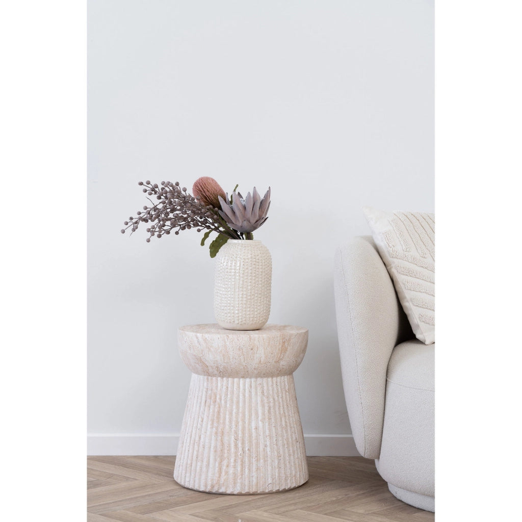 Tavolino Bonn, Beige, Truciolare, 37x37x43 cm