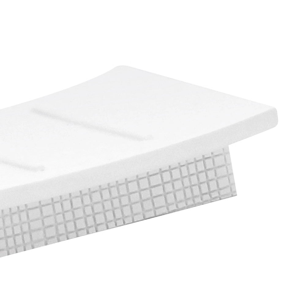 Porta saponetta da appoggio serie next in poliresina bianca