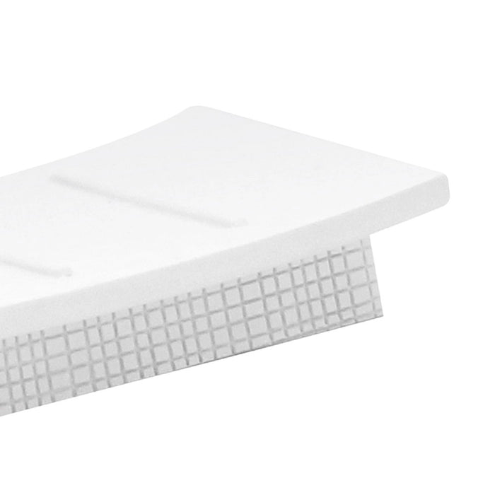 Porta saponetta da appoggio serie next in poliresina bianca