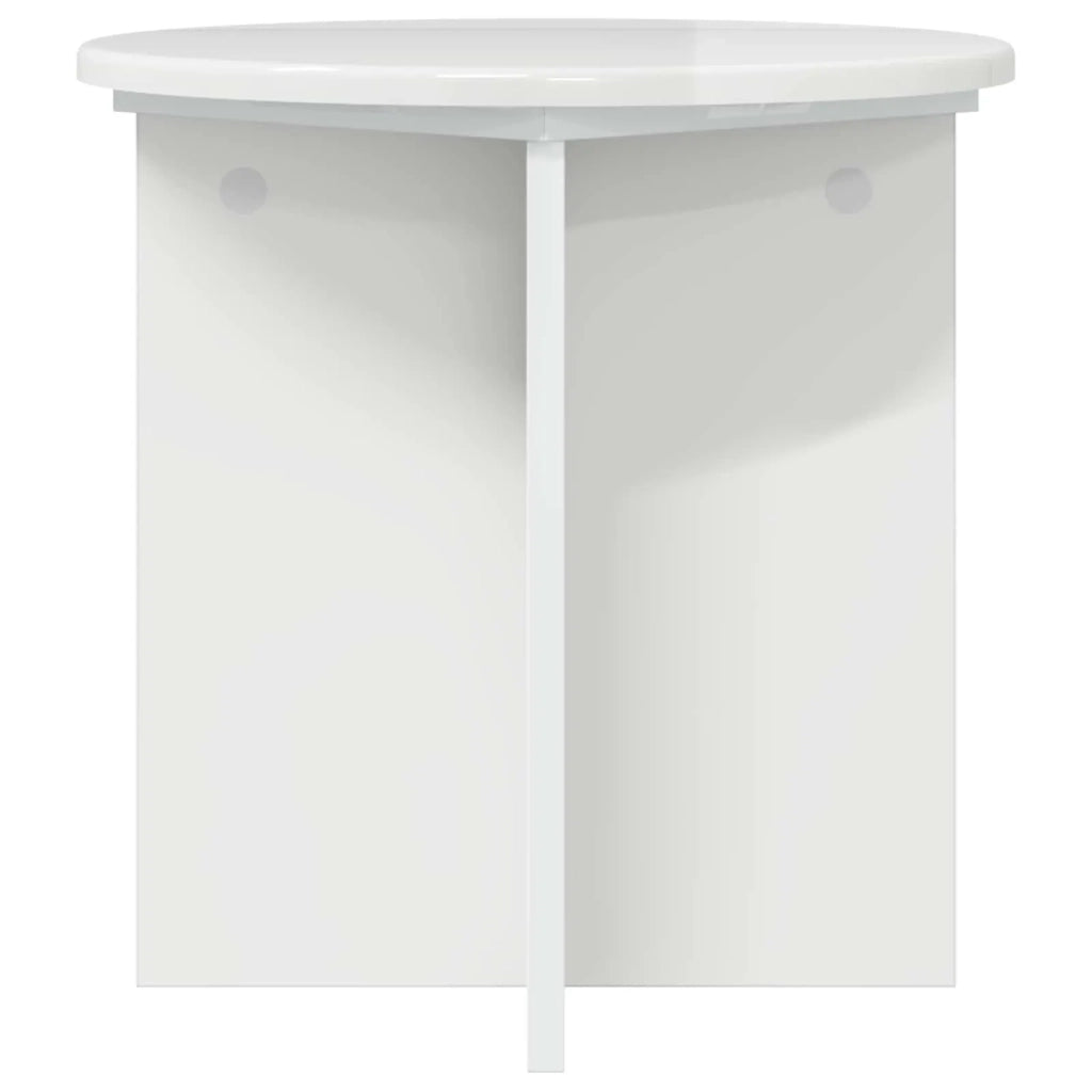 Supporto per piante 2 pcs Bianco Lucido 40 x 40 x 40 cm 899730
