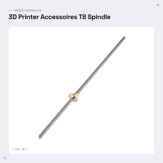 Trazione a vite T8 in acciaio inossidabile - viti a trapezio con dado - 400 mm - duraturo - facile da installare - maniglia a vite