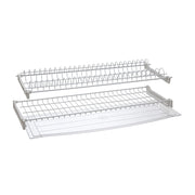 KIT SCOLAPIATTI C/VASCHETTA 76 CM CROMO
