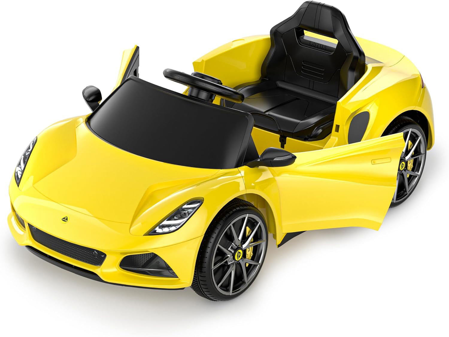 Macchina Elettrica per Bambini Licenza Ufficiale Lotus Emira 12V 4,5Ah Giallo