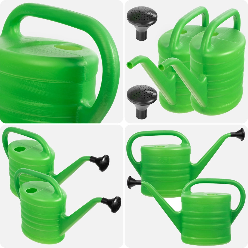 Annaffiatoio da giardino KADAX per innaffiare fiori, in plastica, per uso domestico, 2 x 2,5 litri