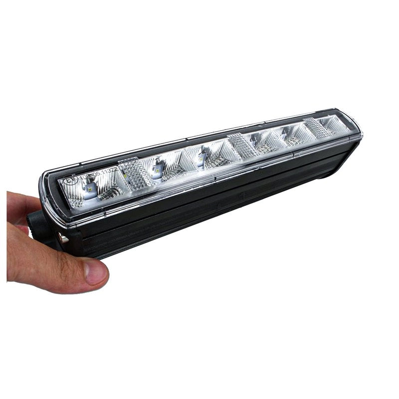 Barra Led Fuoristrada Slim 30W 12V 24V 10'' 26cm Con Daylight Luce Diurne IP67 E9 Fila Unica Faro Led Trattore