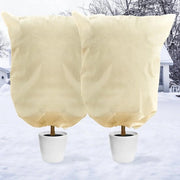Due pezzi di protezione invernale per piante, protezione invernale per piante in sacchetto con cordino, 60 x 80 cm, copertura invernale riutilizzabile contro il gelo, gelo, insetti