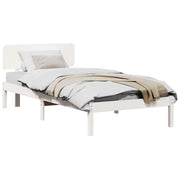 Struttura del letto Bianco 80 x 200 cm Pino massello 872126