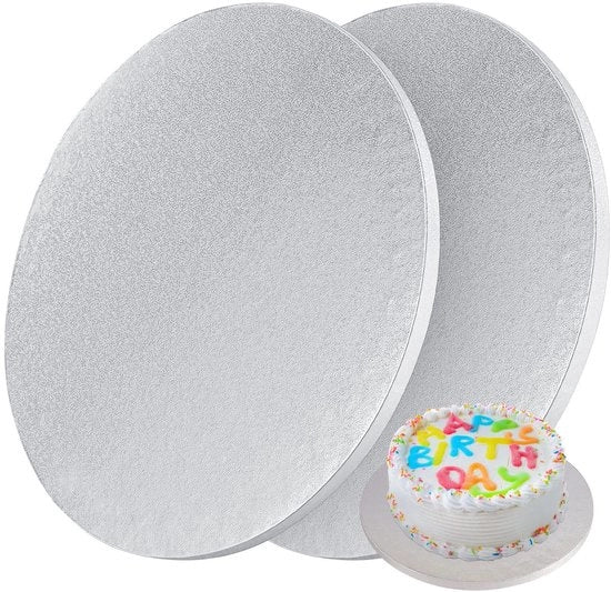 Piatto per torte Ø 30 cm - Sottopiatto per torte - Scala per torte - Cartone per torte - Reutilizzabile - Materiale lavabile - Base per torte